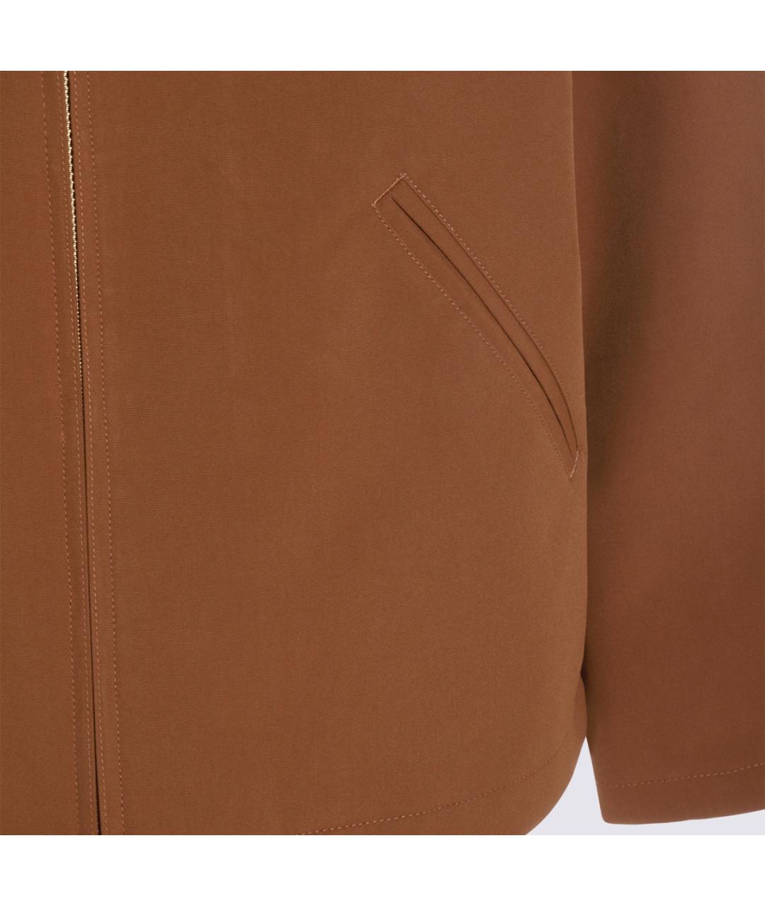 CARHARTT WIP Коричневая хлопковая куртка, фото 4