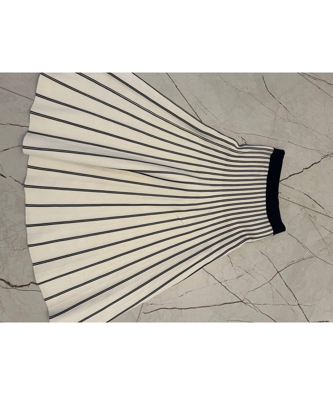 MAJE Белая вискозная юбка миди, фото 2