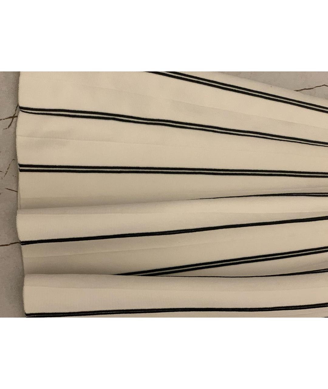 MAJE Белая вискозная юбка миди, фото 5