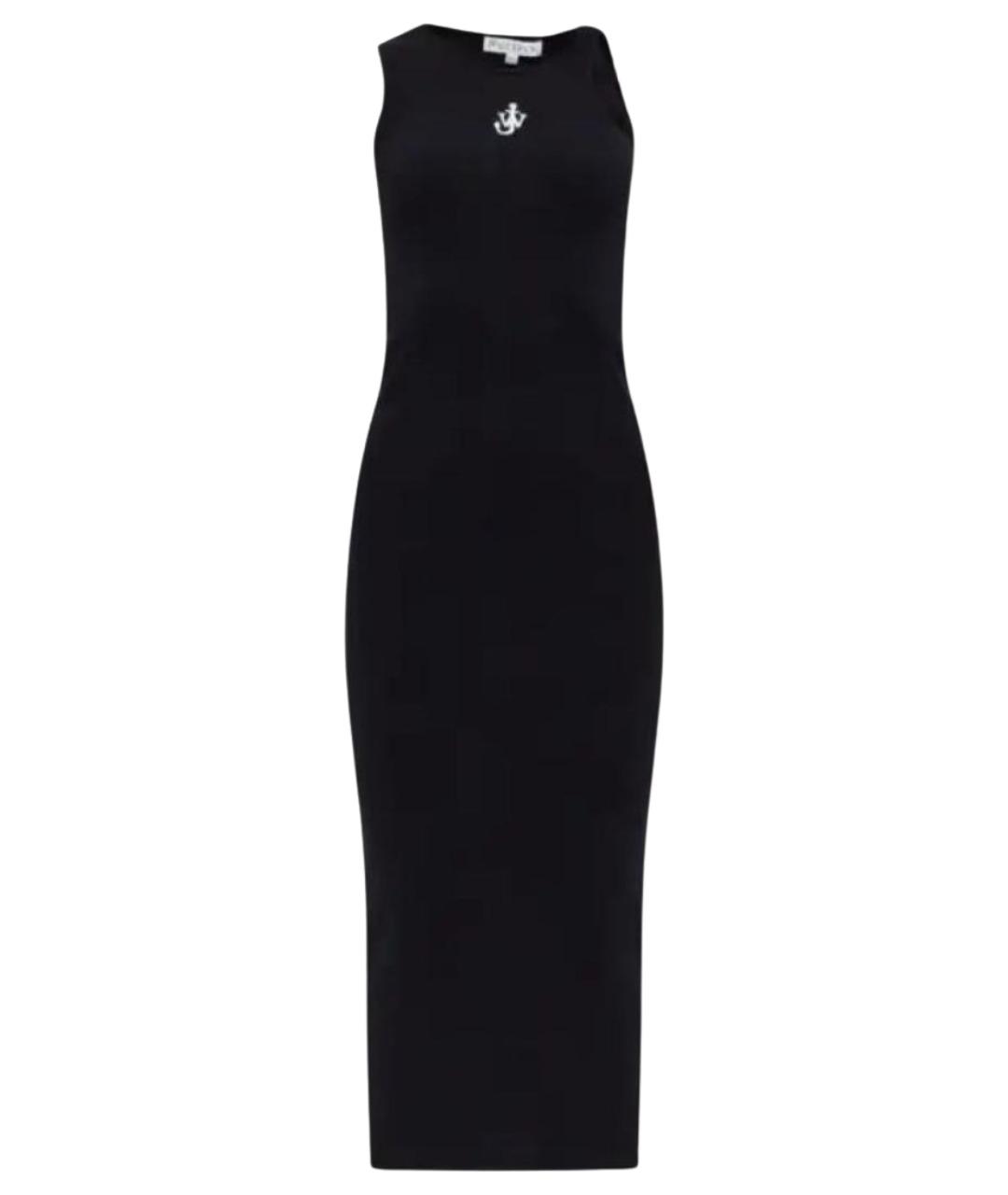 J.W.ANDERSON Черное хлопковое повседневное платье, фото 1