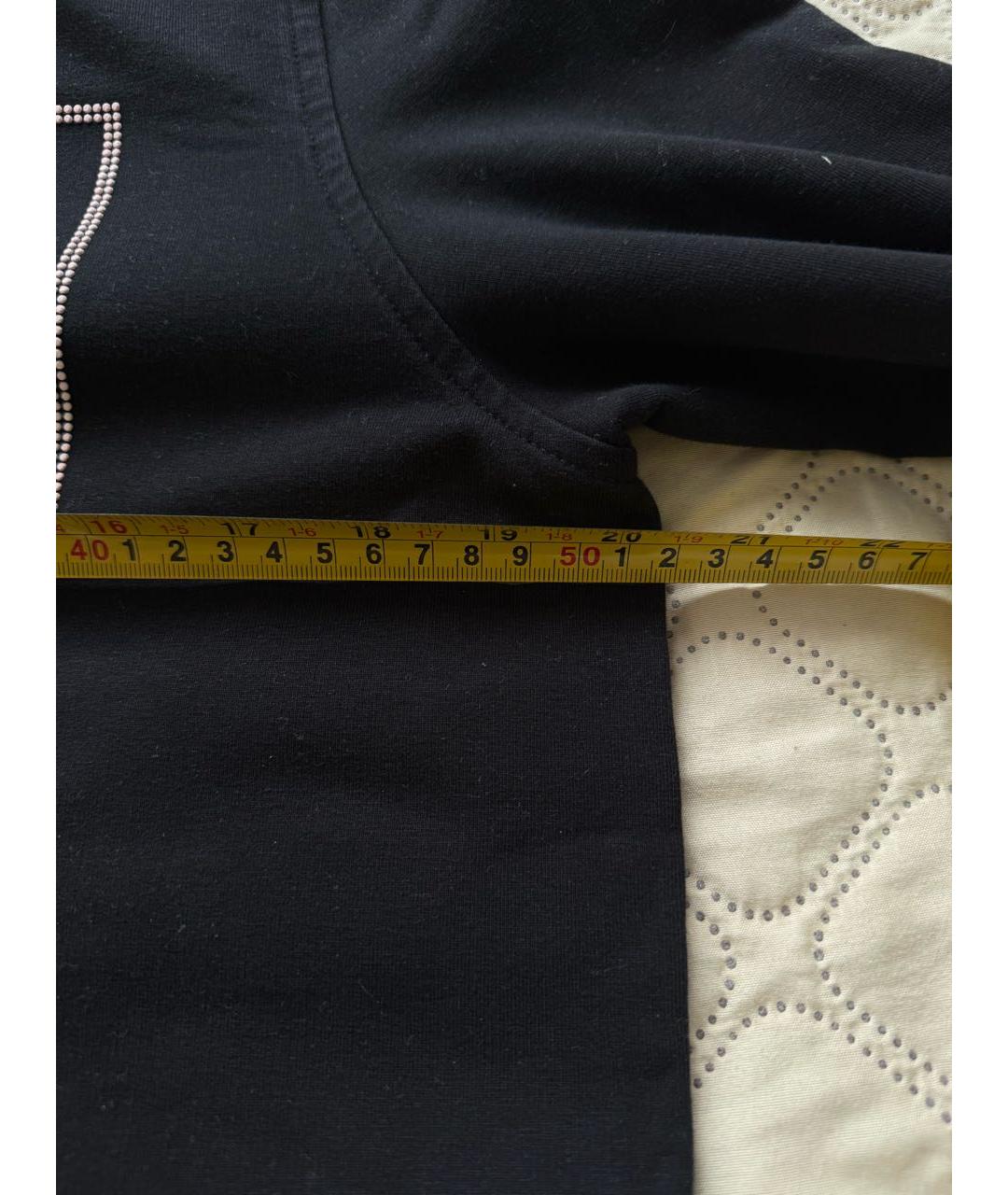 MOSCHINO Черное хлопковое повседневное платье, фото 6