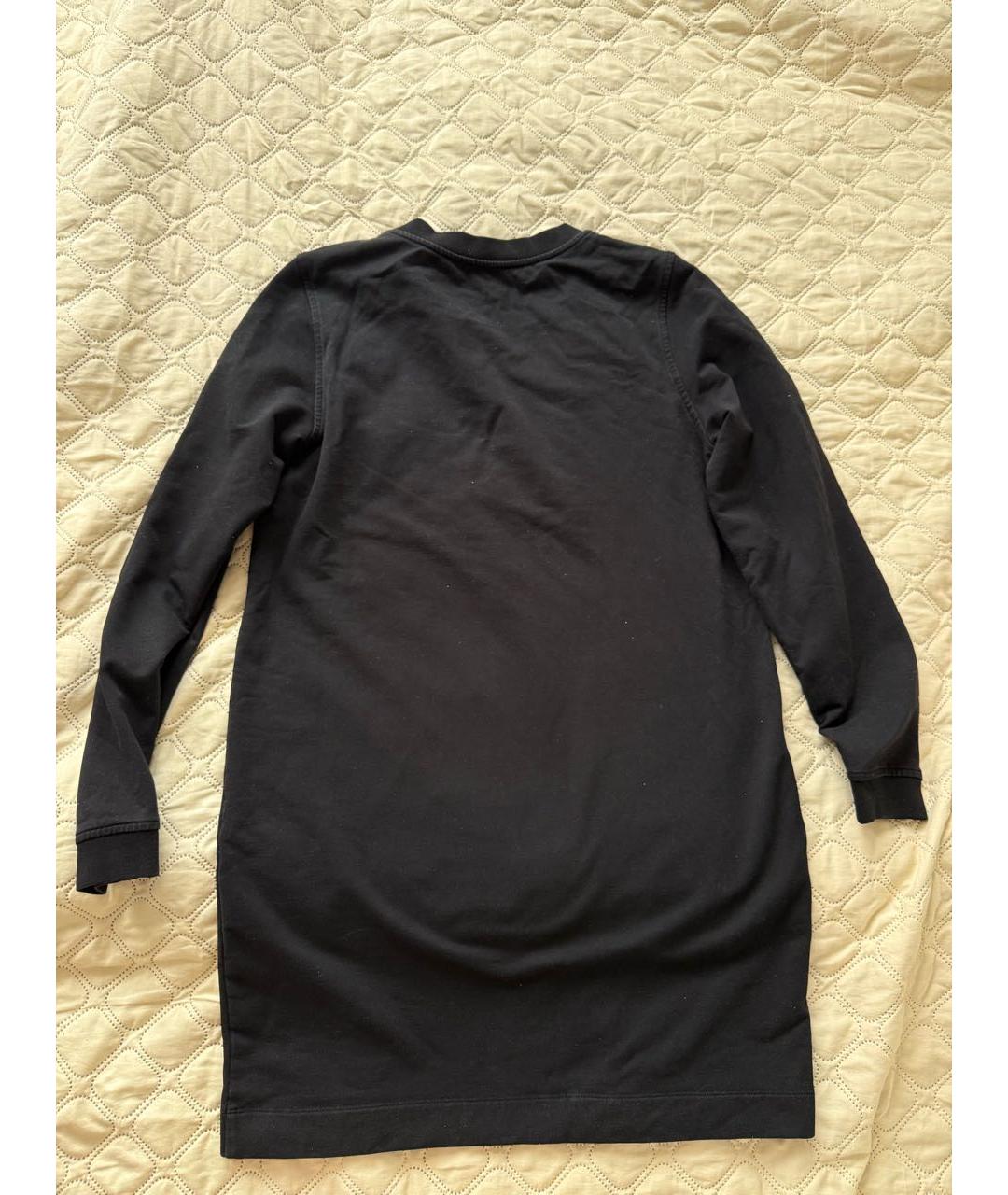 MOSCHINO Черное хлопковое повседневное платье, фото 2