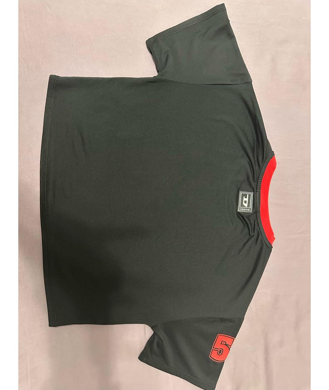 DIESEL BLACK GOLD Черная полиэстеровая футболка, фото 3