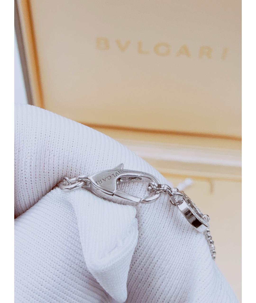 BVLGARI Серебряное колье из белого золота, фото 6