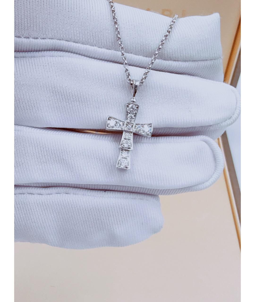 BVLGARI Серебряное колье из белого золота, фото 4