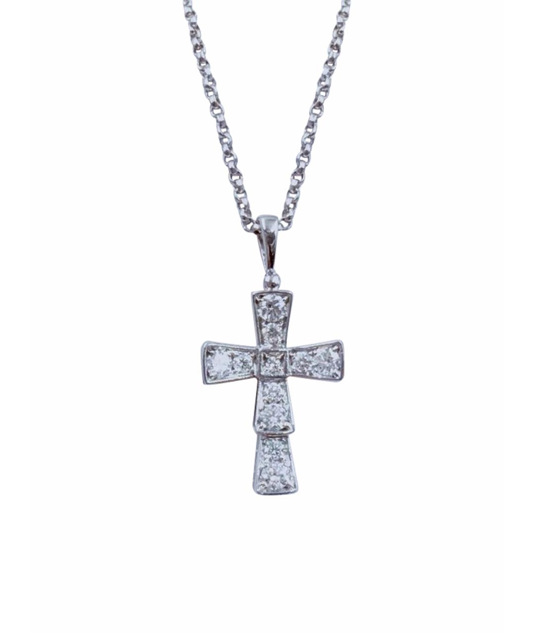 BVLGARI Серебряное колье из белого золота, фото 1