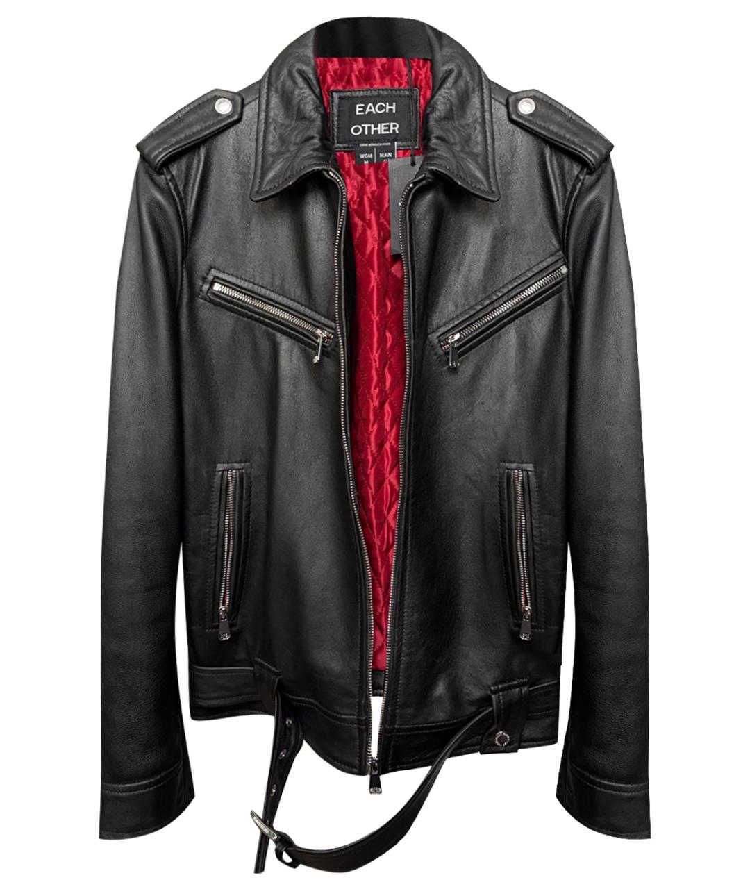 EACH X OTHER Черная кожаная куртка, фото 1
