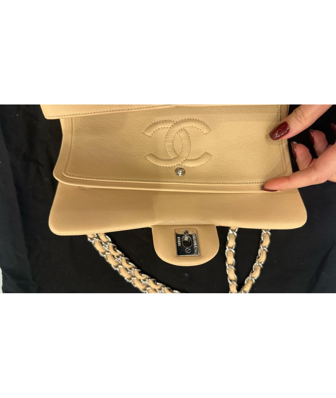 CHANEL Оранжевая кожаная сумка через плечо, фото 2