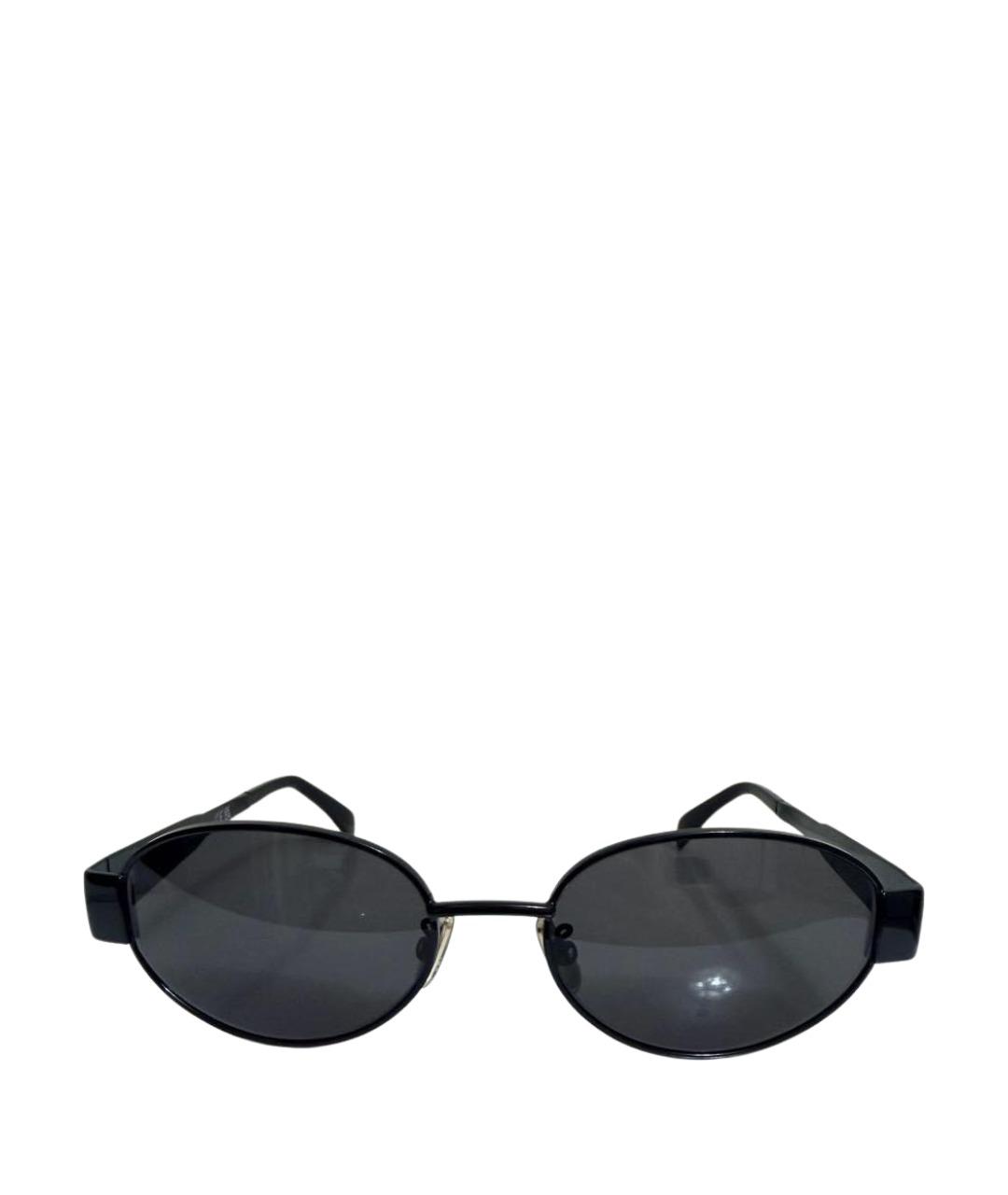 CELINE Черные металлические солнцезащитные очки, фото 1