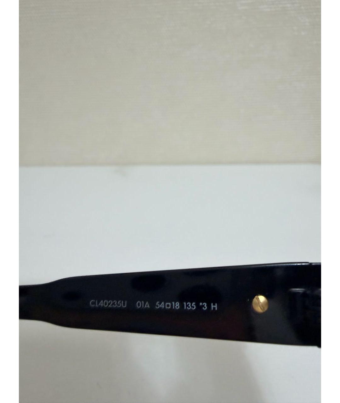 CELINE Черные металлические солнцезащитные очки, фото 5