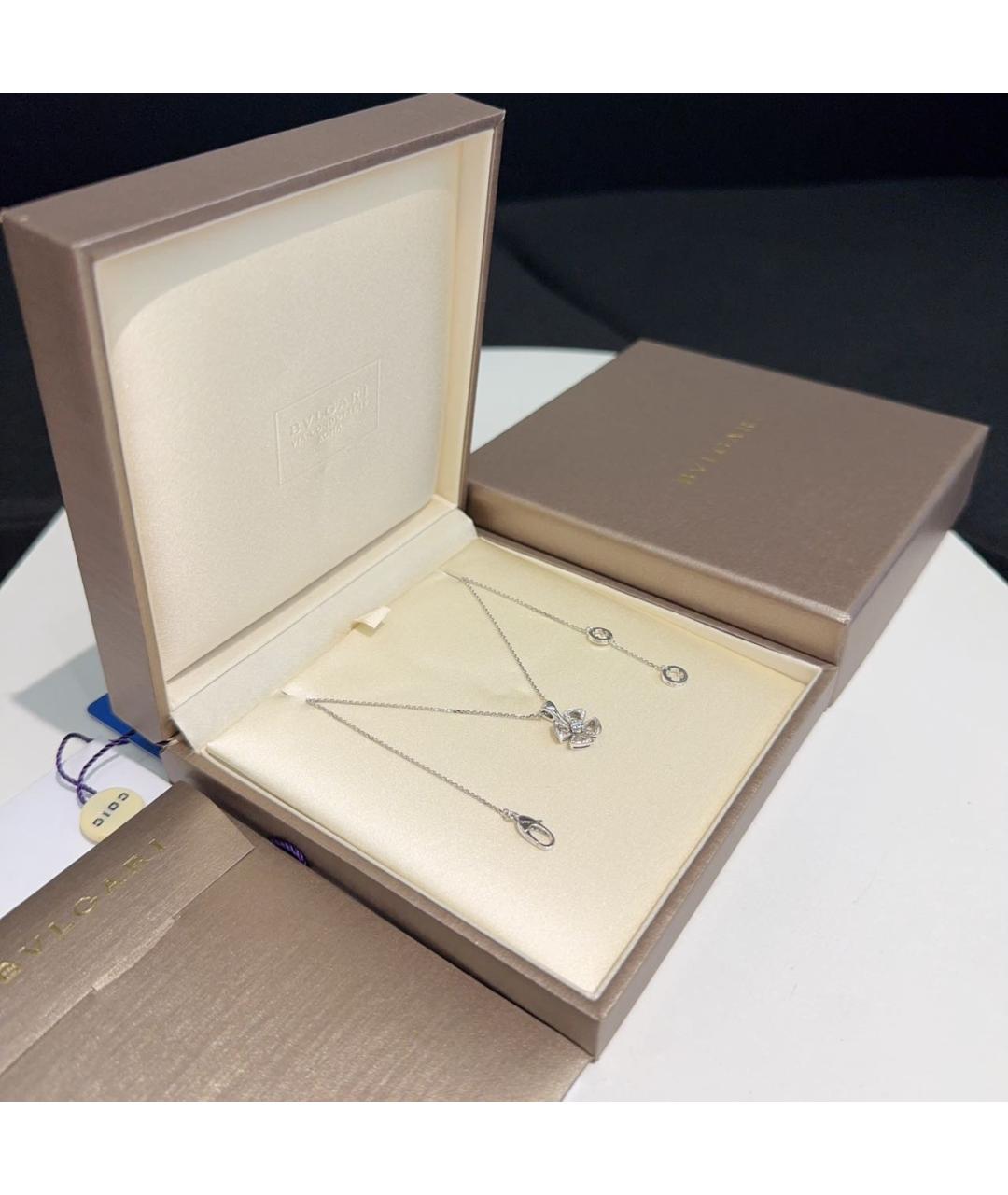 BVLGARI Серебряная подвеска из белого золота, фото 2