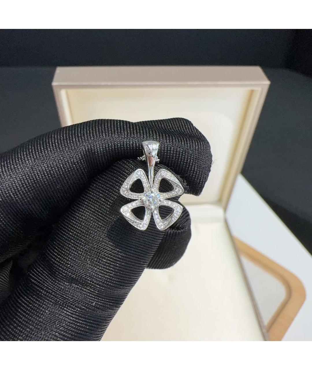 BVLGARI Серебряная подвеска из белого золота, фото 3