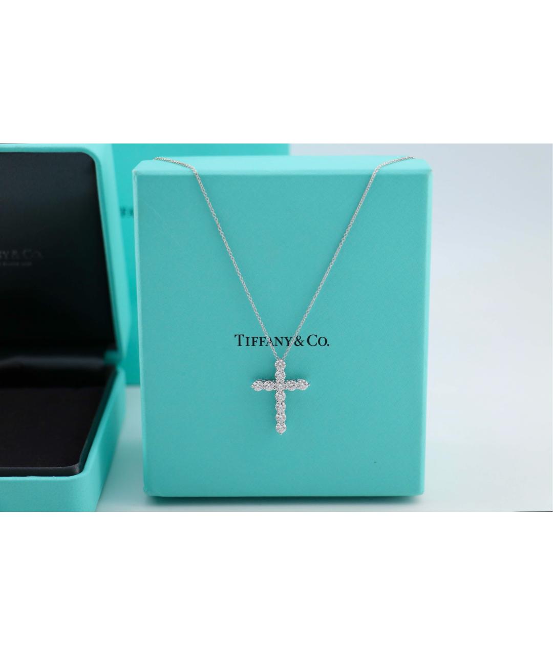 TIFFANY&CO Серебряное платиновое колье, фото 4