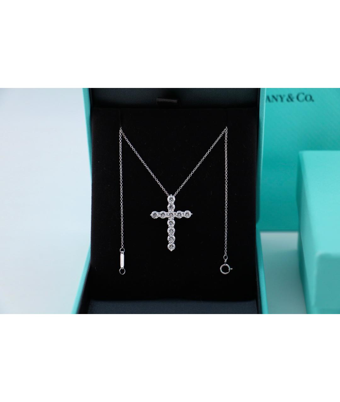 TIFFANY&CO Серебряное платиновое колье, фото 3