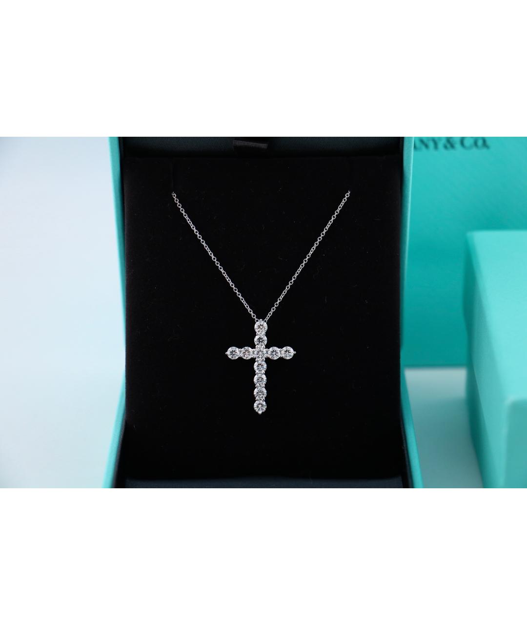 TIFFANY&CO Серебряное платиновое колье, фото 6