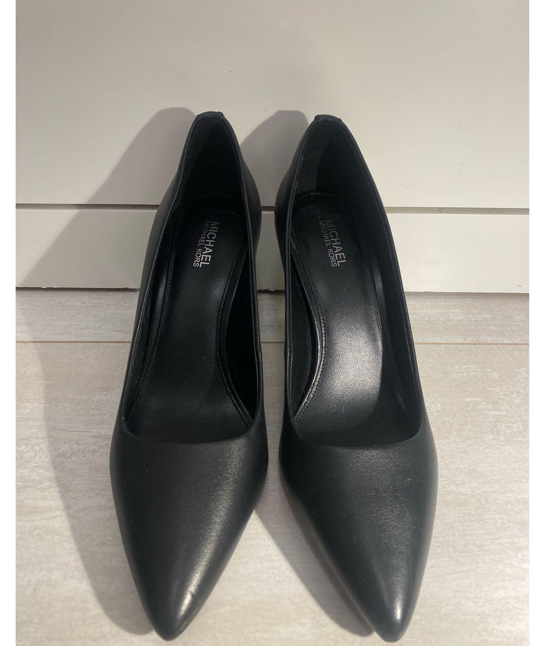 MICHAEL MICHAEL KORS Черные кожаные туфли, фото 2