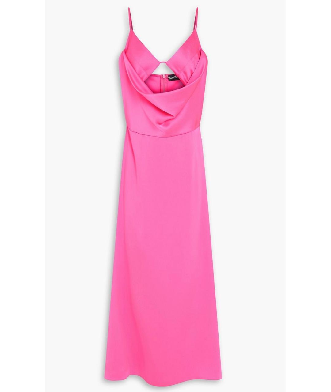 DAVID KOMA Розовое коктейльное платье, фото 4