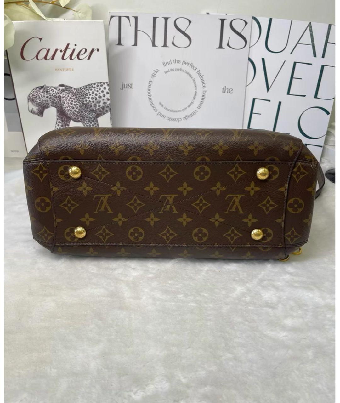 LOUIS VUITTON Коричневая сумка с короткими ручками, фото 5