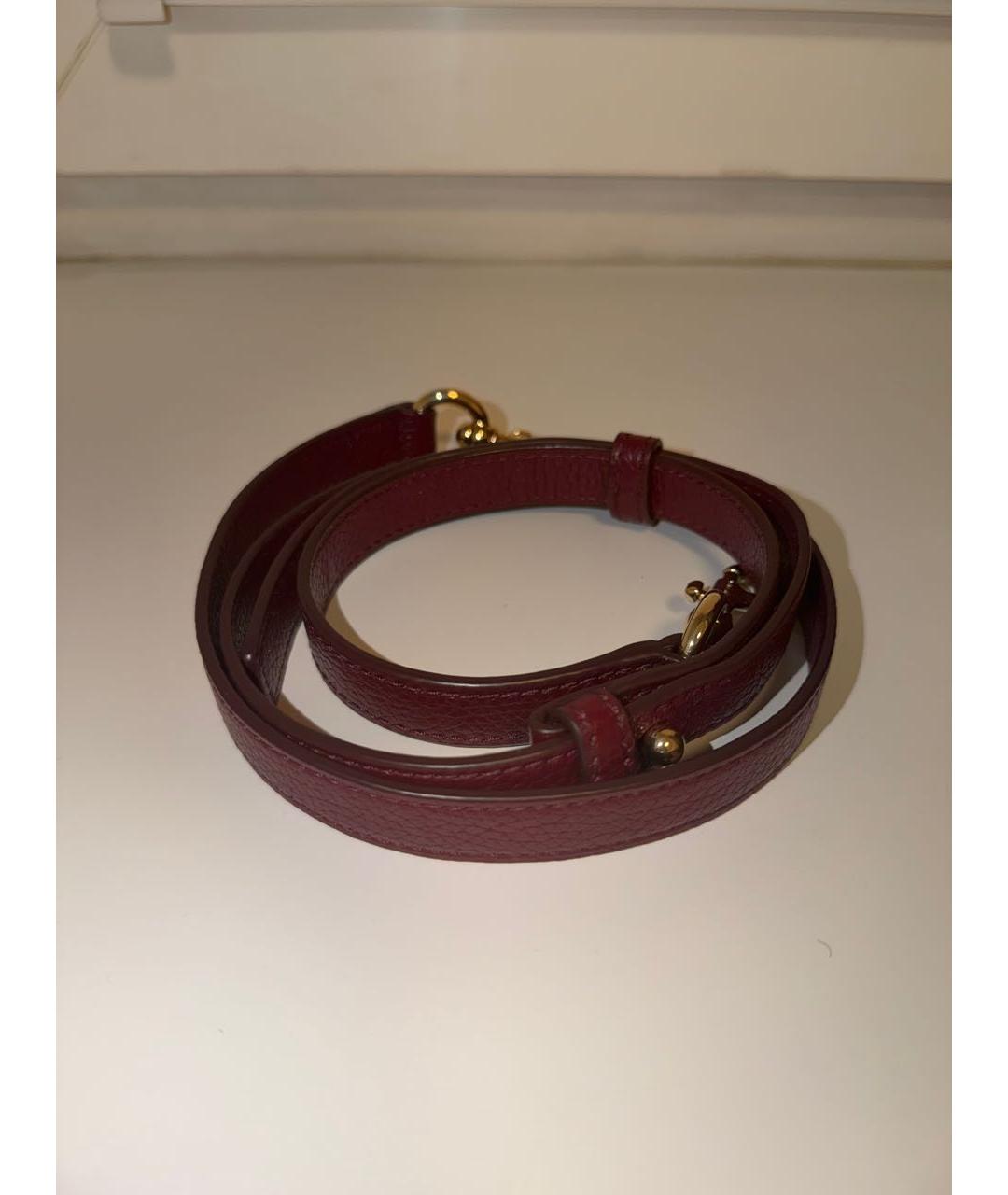 MARC JACOBS Бордовая кожаная сумка тоут, фото 8