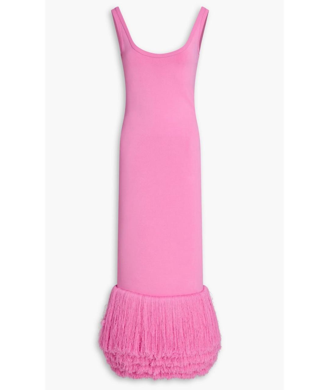 DAVID KOMA Розовое вискозное коктейльное платье, фото 7
