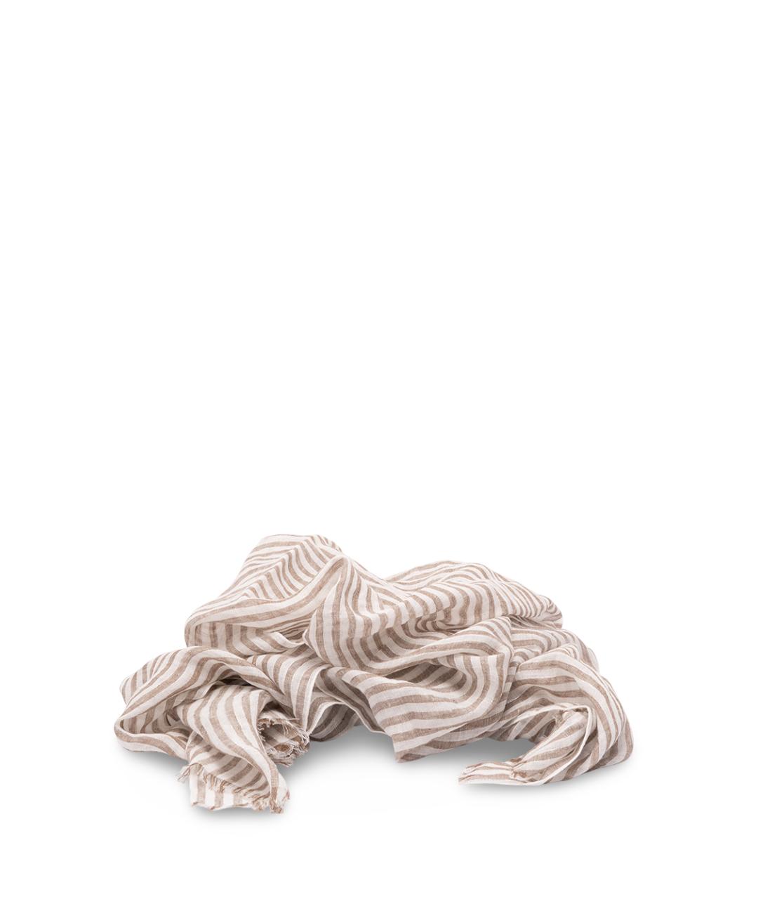 BRUNELLO CUCINELLI Мульти льняной шарф, фото 1