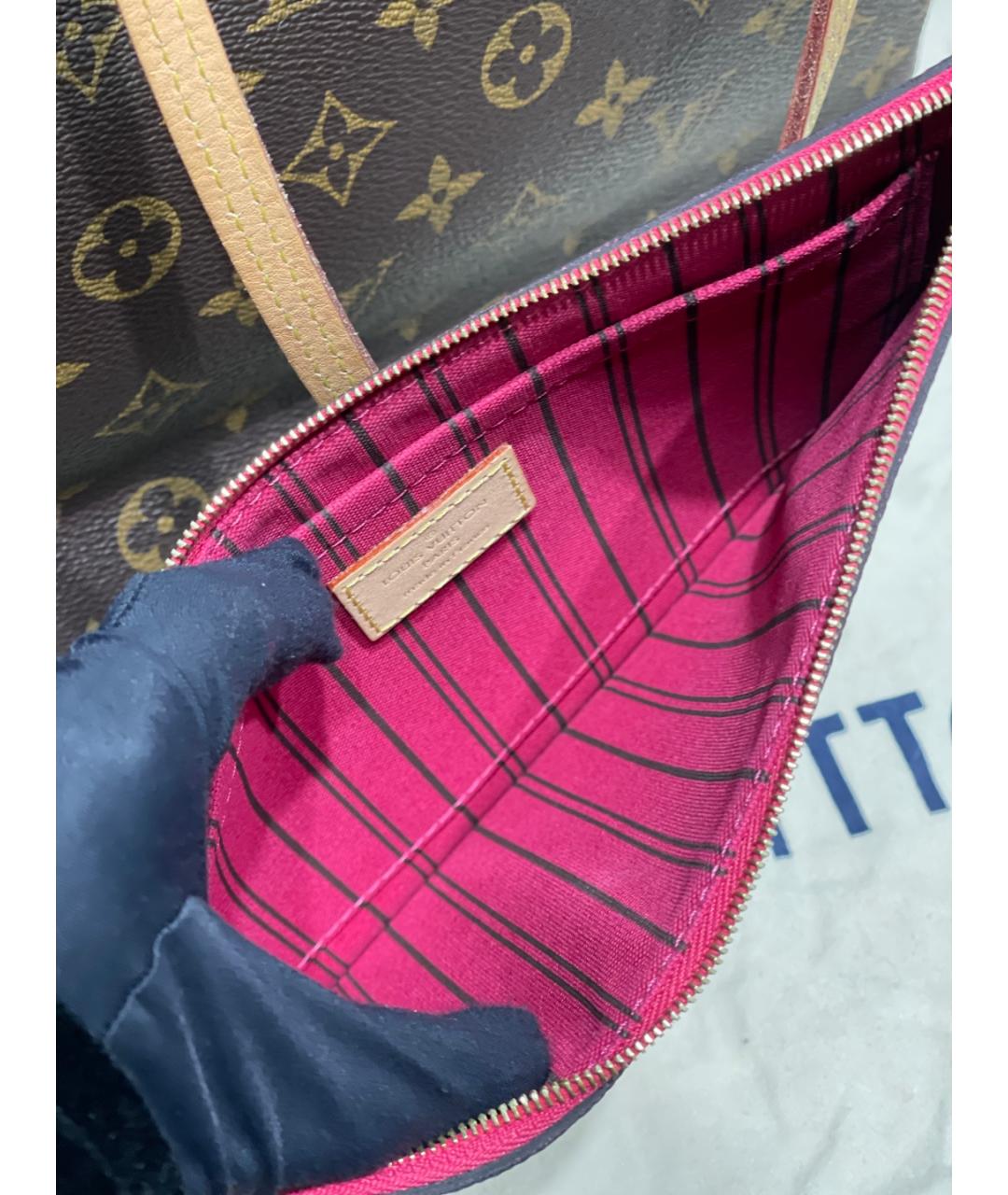 LOUIS VUITTON Коричневая сумка тоут, фото 9