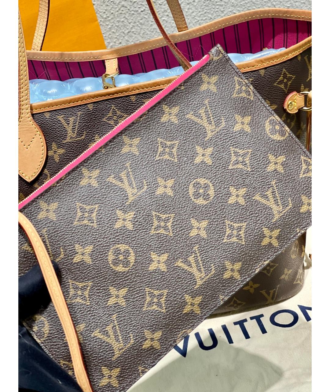 LOUIS VUITTON Коричневая сумка тоут, фото 6