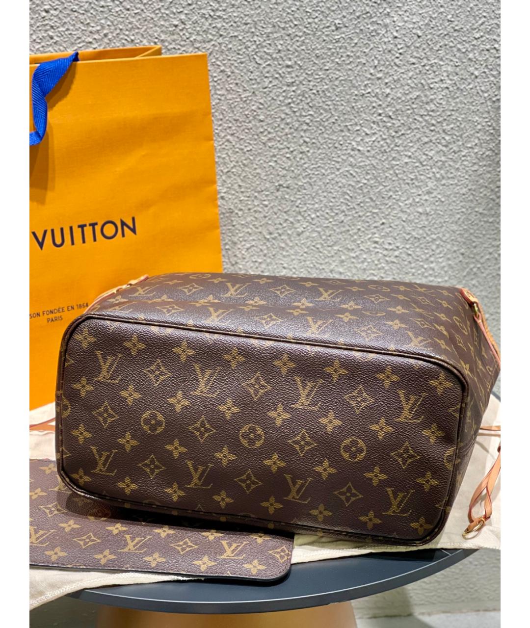 LOUIS VUITTON Коричневая сумка тоут, фото 5