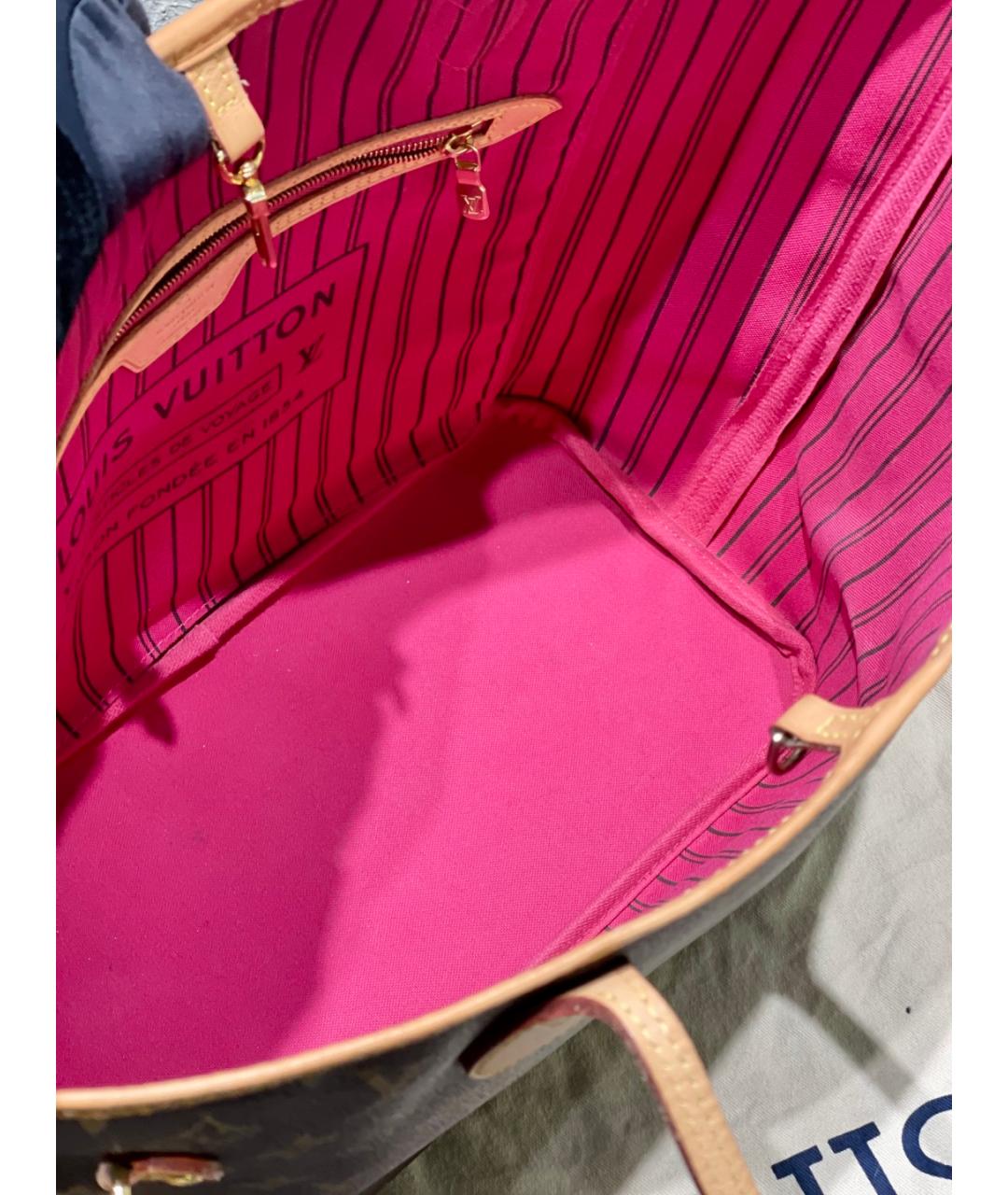 LOUIS VUITTON Коричневая сумка тоут, фото 8