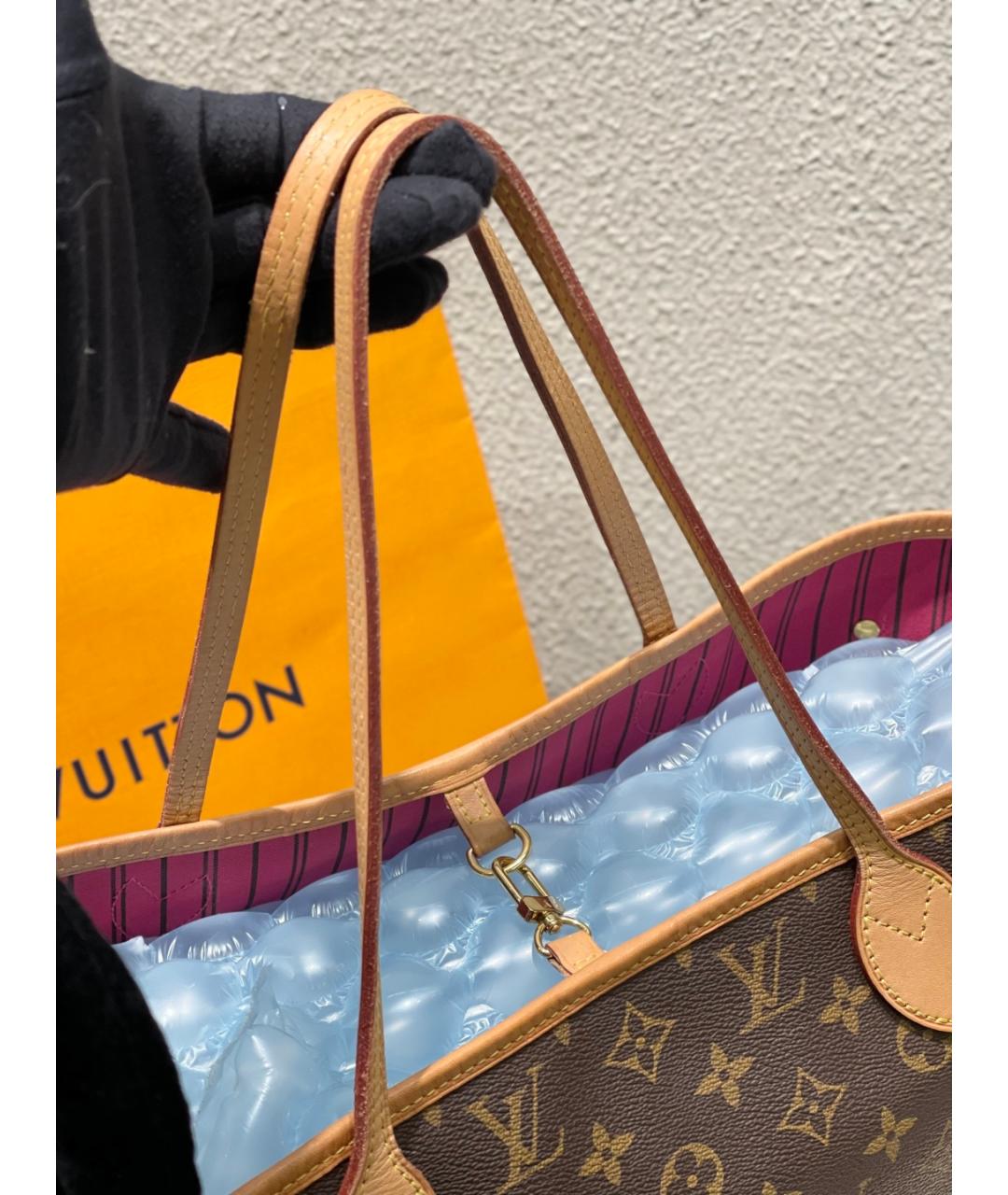 LOUIS VUITTON Коричневая сумка тоут, фото 7