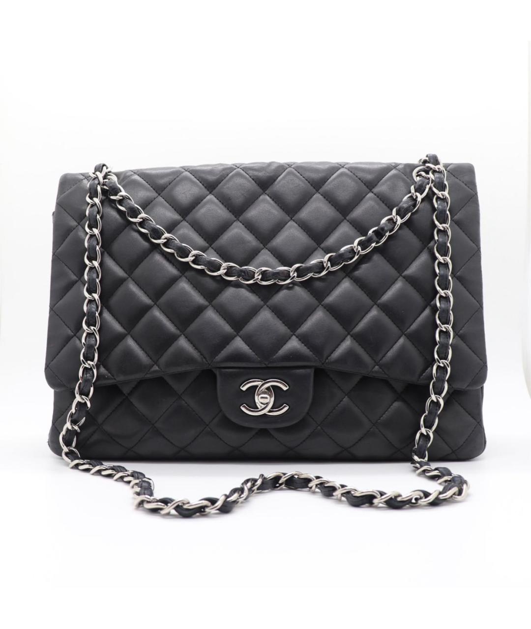 CHANEL Черная кожаная сумка через плечо, фото 9