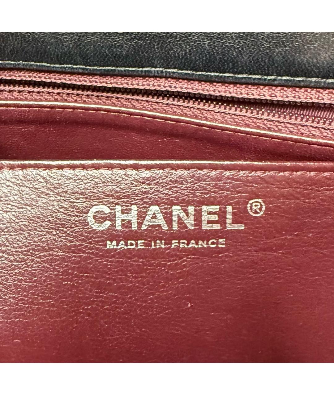 CHANEL Черная кожаная сумка через плечо, фото 8