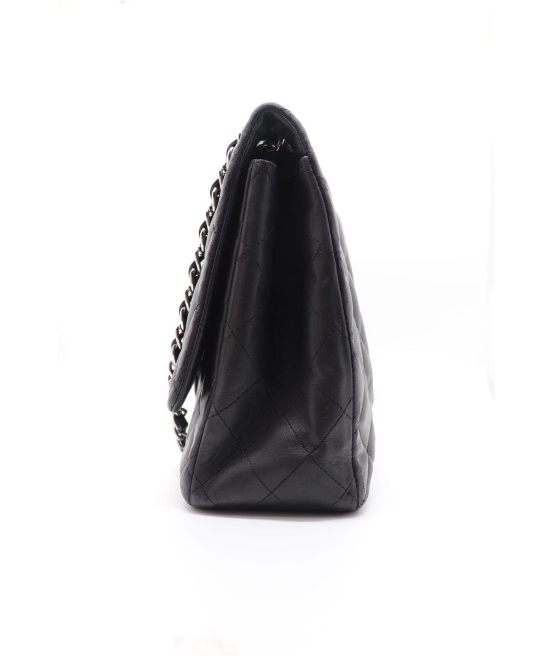 CHANEL Черная кожаная сумка через плечо, фото 4