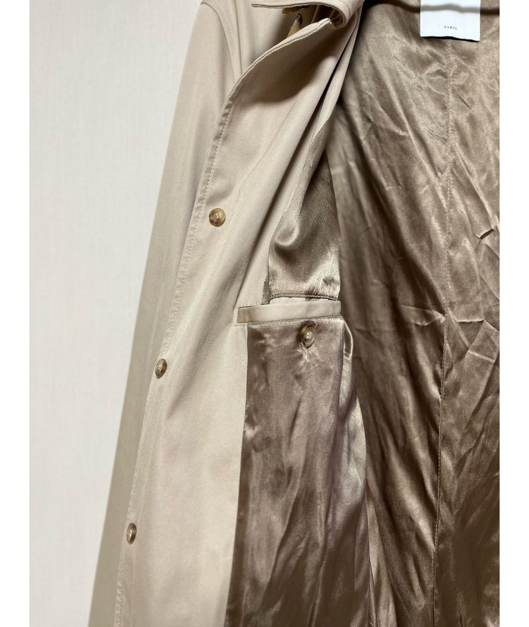 SANDRO Бежевый хлопковый тренч / плащ, фото 3