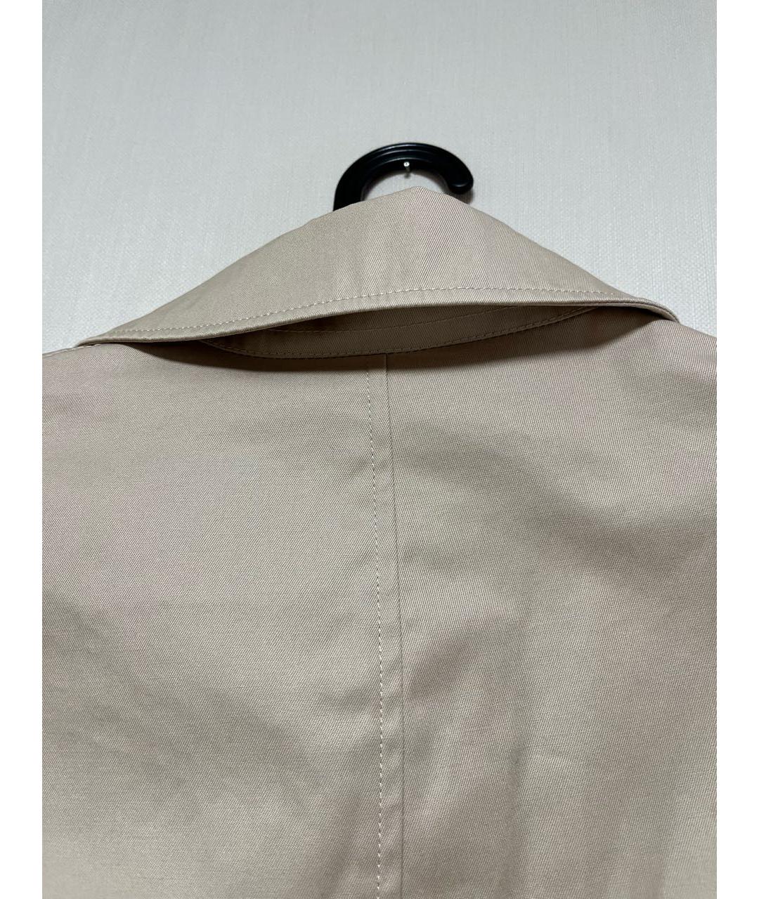 SANDRO Бежевый хлопковый тренч / плащ, фото 2