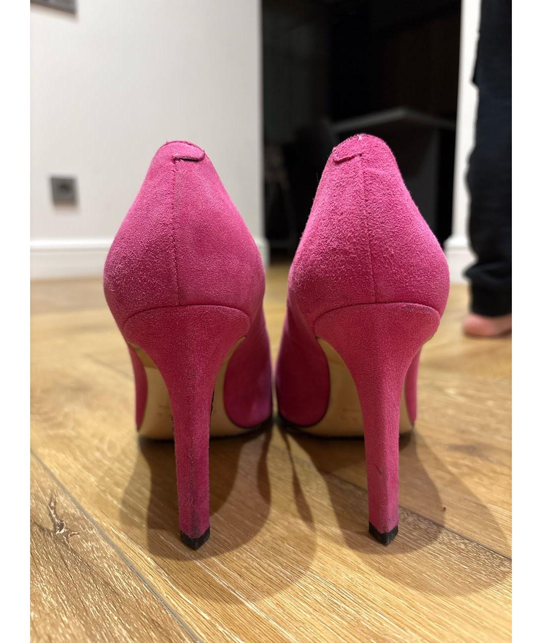 SANDRO Фуксия замшевые туфли, фото 4