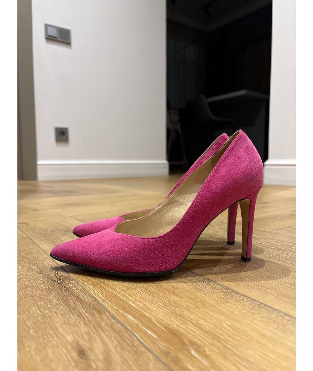 SANDRO Фуксия замшевые туфли, фото 5