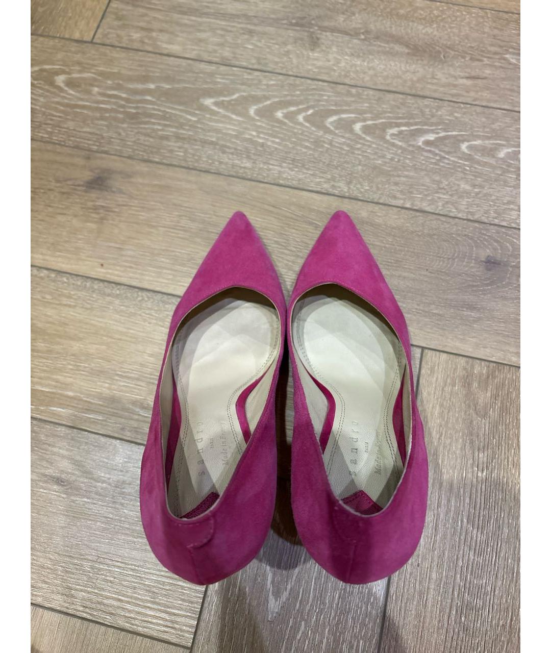 SANDRO Фуксия замшевые туфли, фото 3