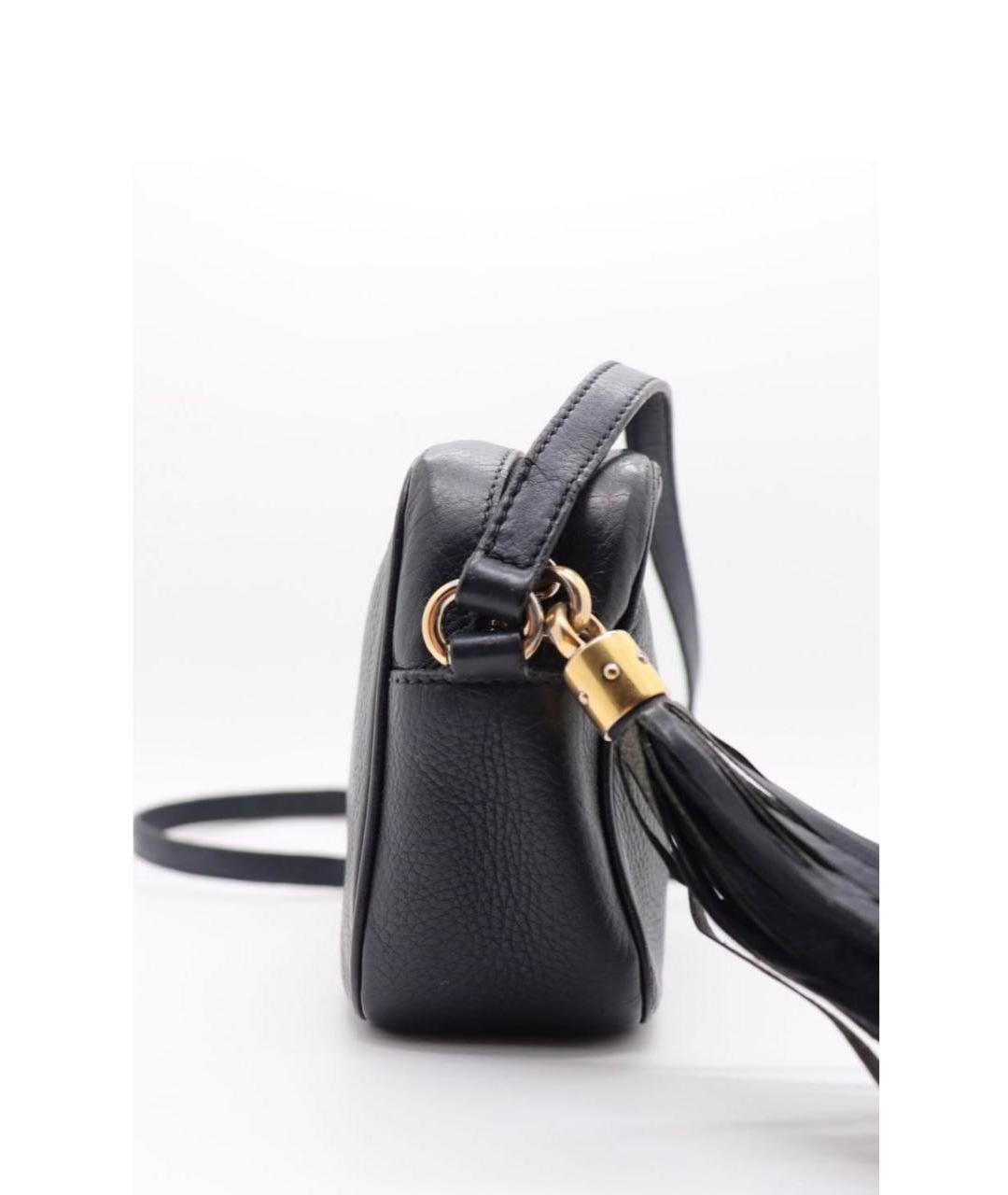 GUCCI Темно-синяя кожаная сумка через плечо, фото 2