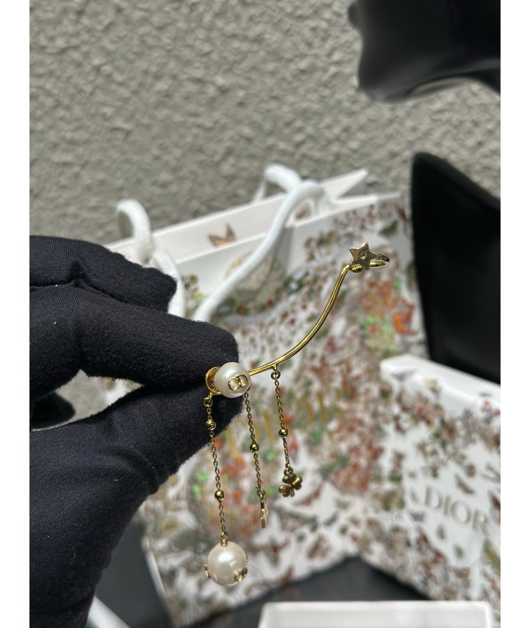 CHRISTIAN DIOR Золотые серьги, фото 5