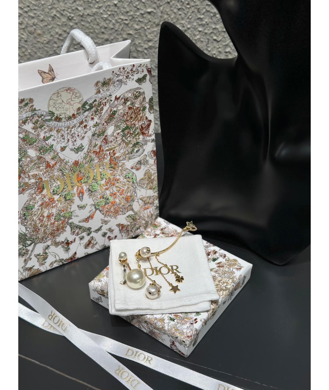 CHRISTIAN DIOR Золотые серьги, фото 3