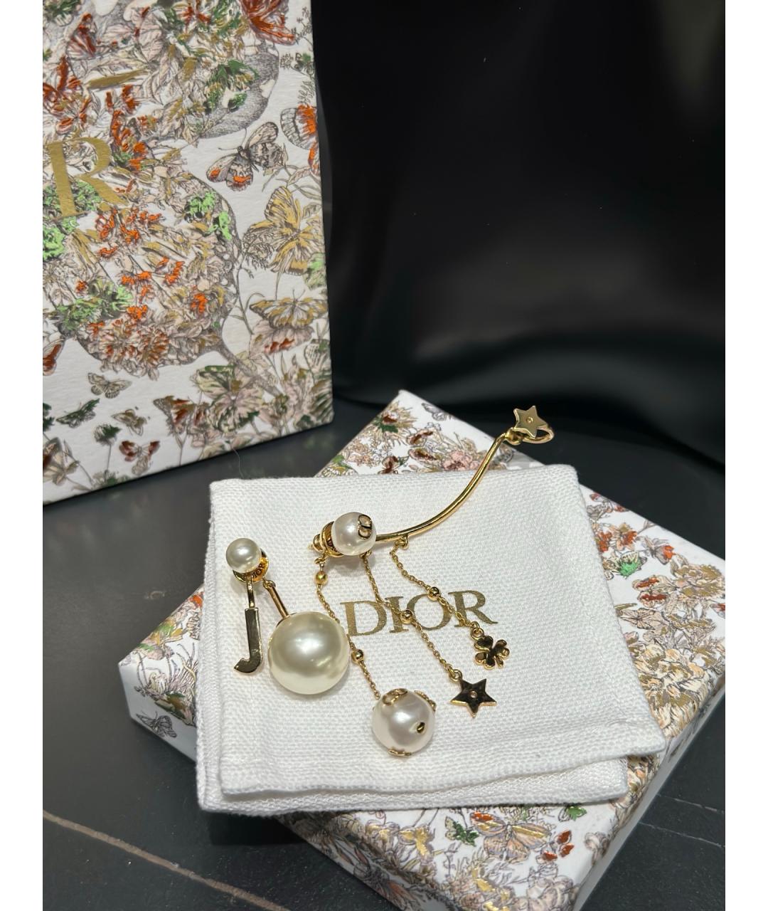 CHRISTIAN DIOR Золотые серьги, фото 4