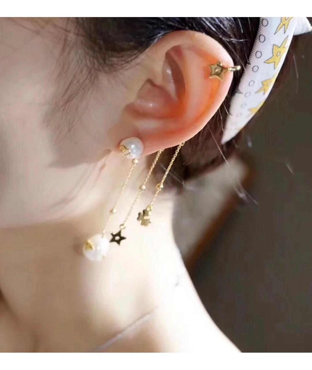 CHRISTIAN DIOR Золотые серьги, фото 8