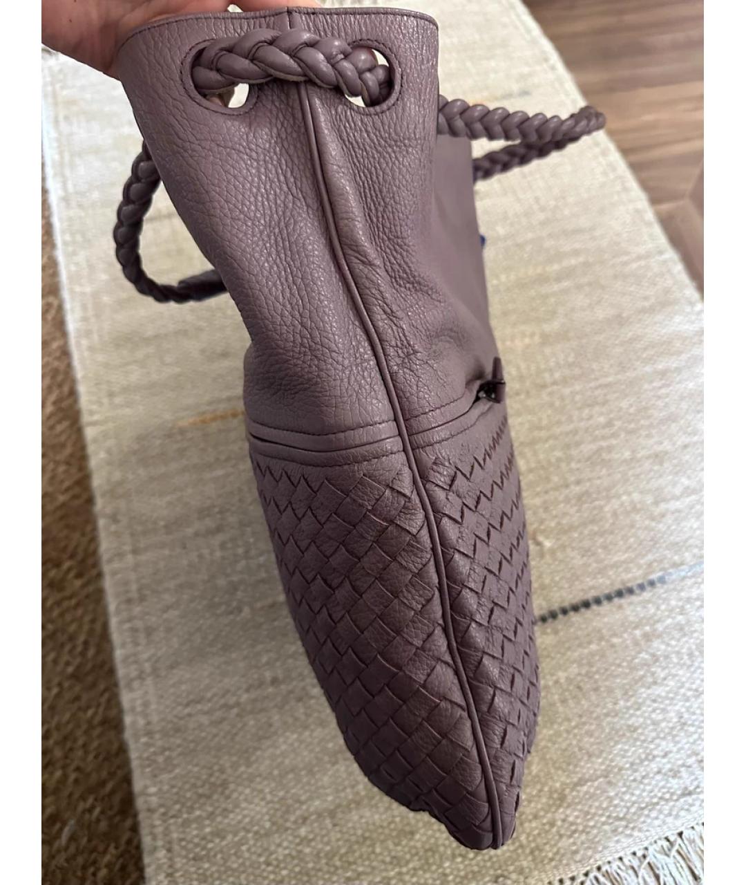 BOTTEGA VENETA Розовая кожаная сумка через плечо, фото 5