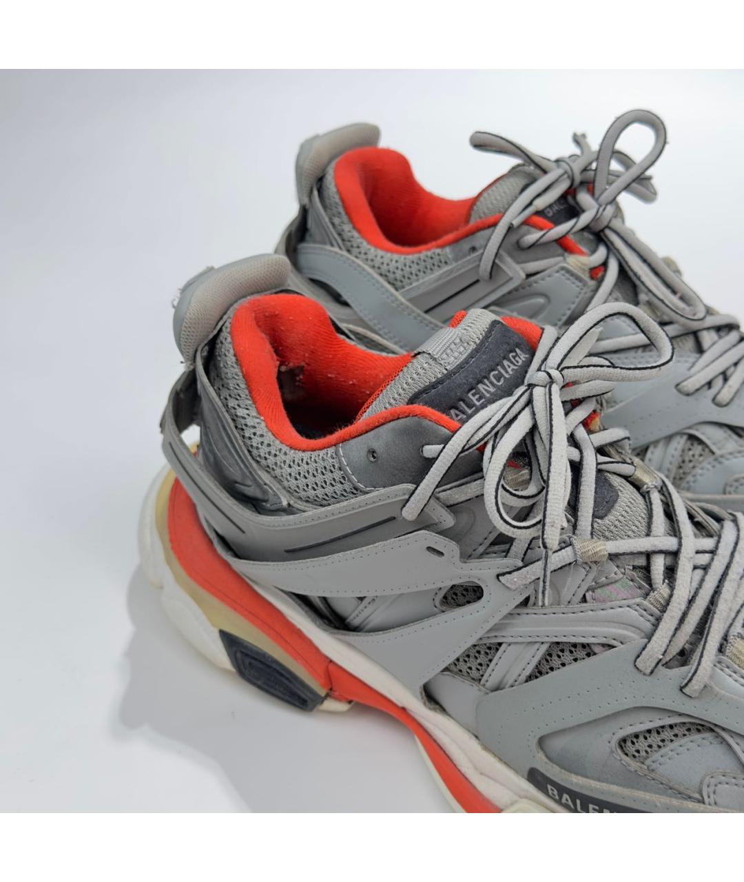 BALENCIAGA Серые резиновые низкие кроссовки / кеды, фото 5