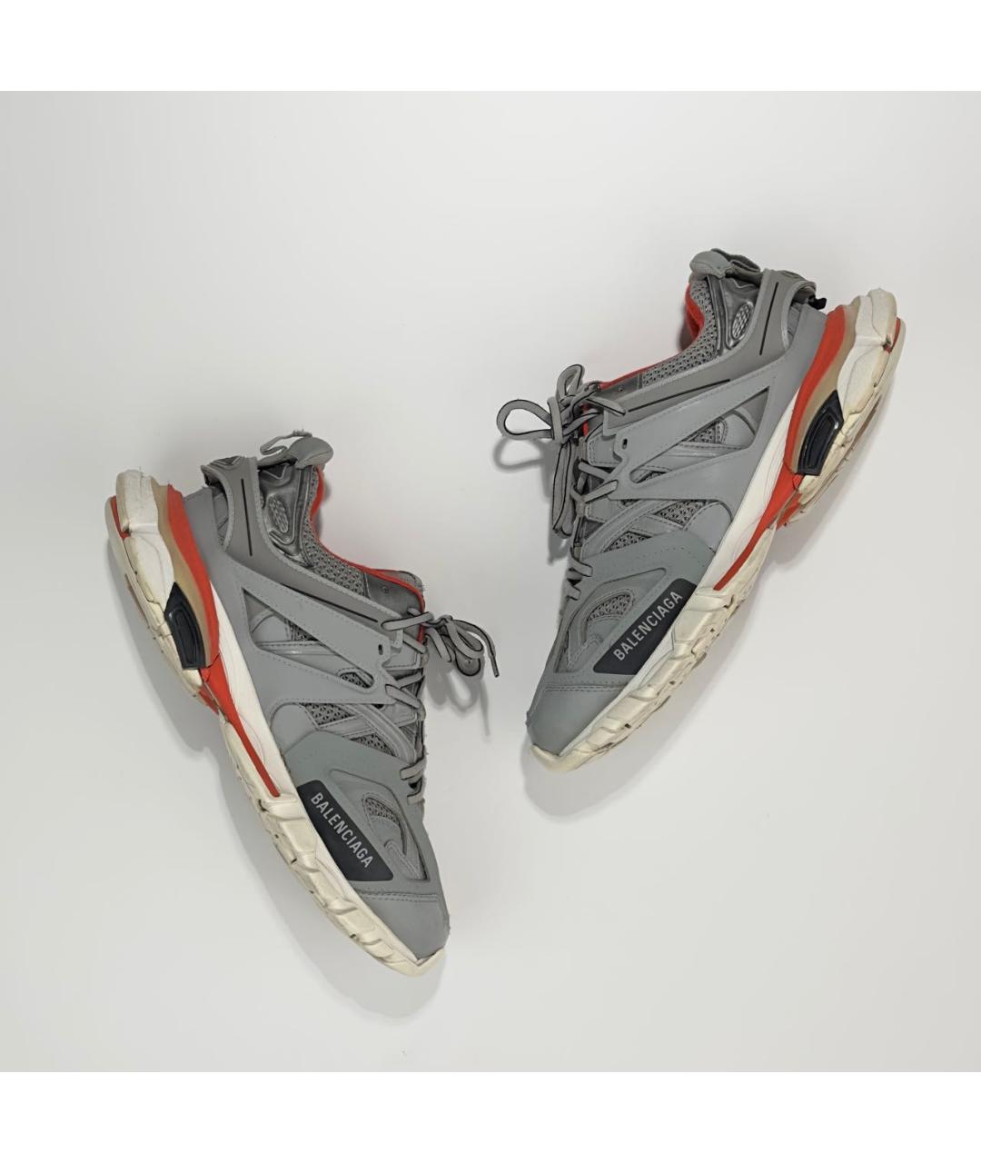 BALENCIAGA Серые резиновые низкие кроссовки / кеды, фото 7