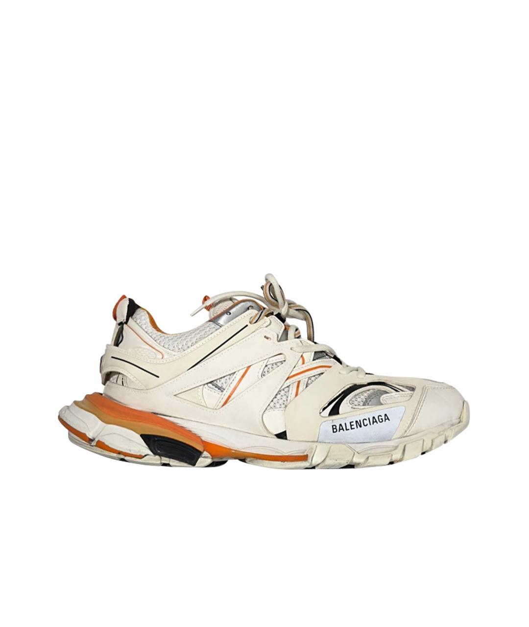 BALENCIAGA Оранжевое резиновые низкие кроссовки / кеды, фото 1
