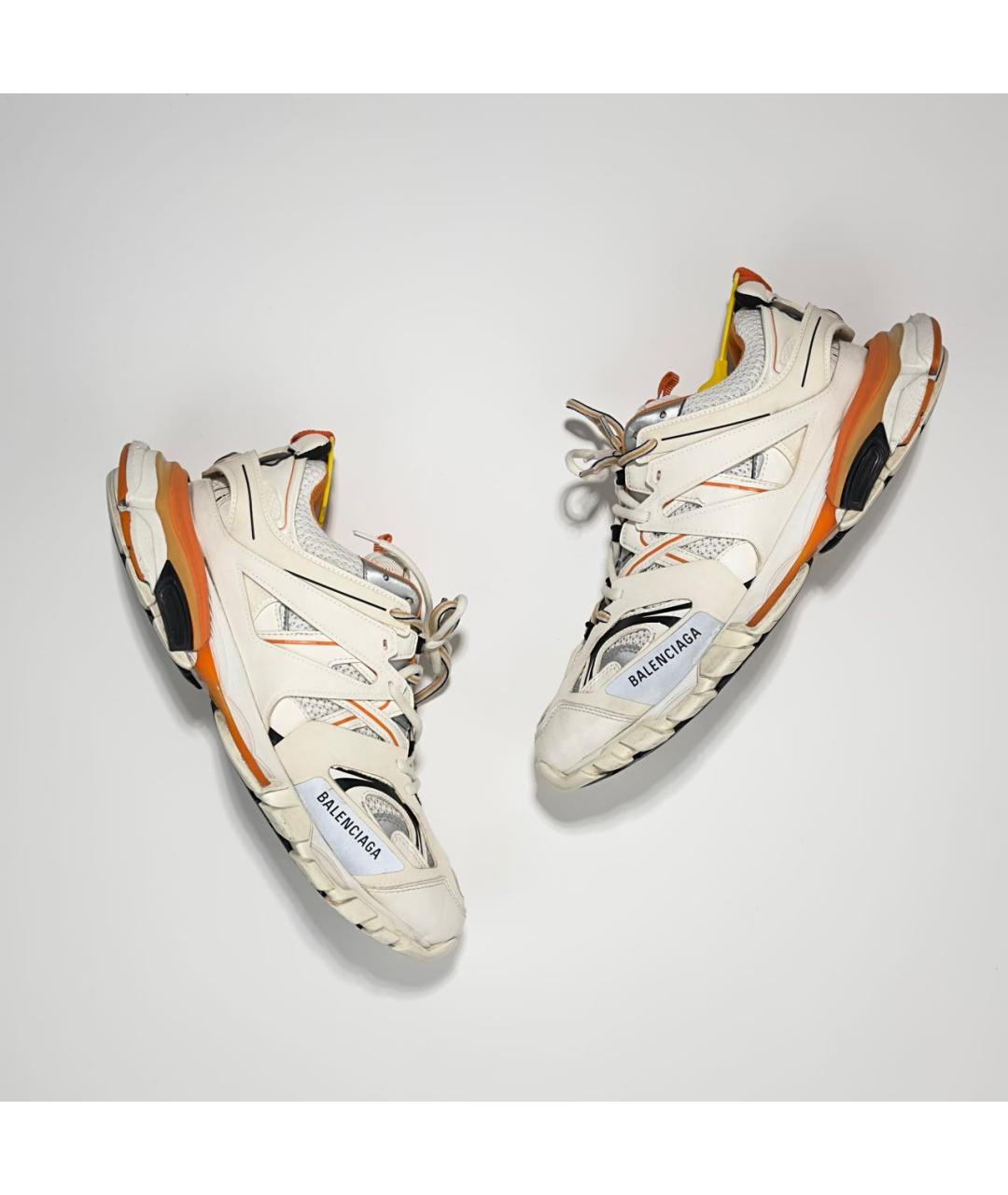 BALENCIAGA Оранжевое резиновые низкие кроссовки / кеды, фото 7