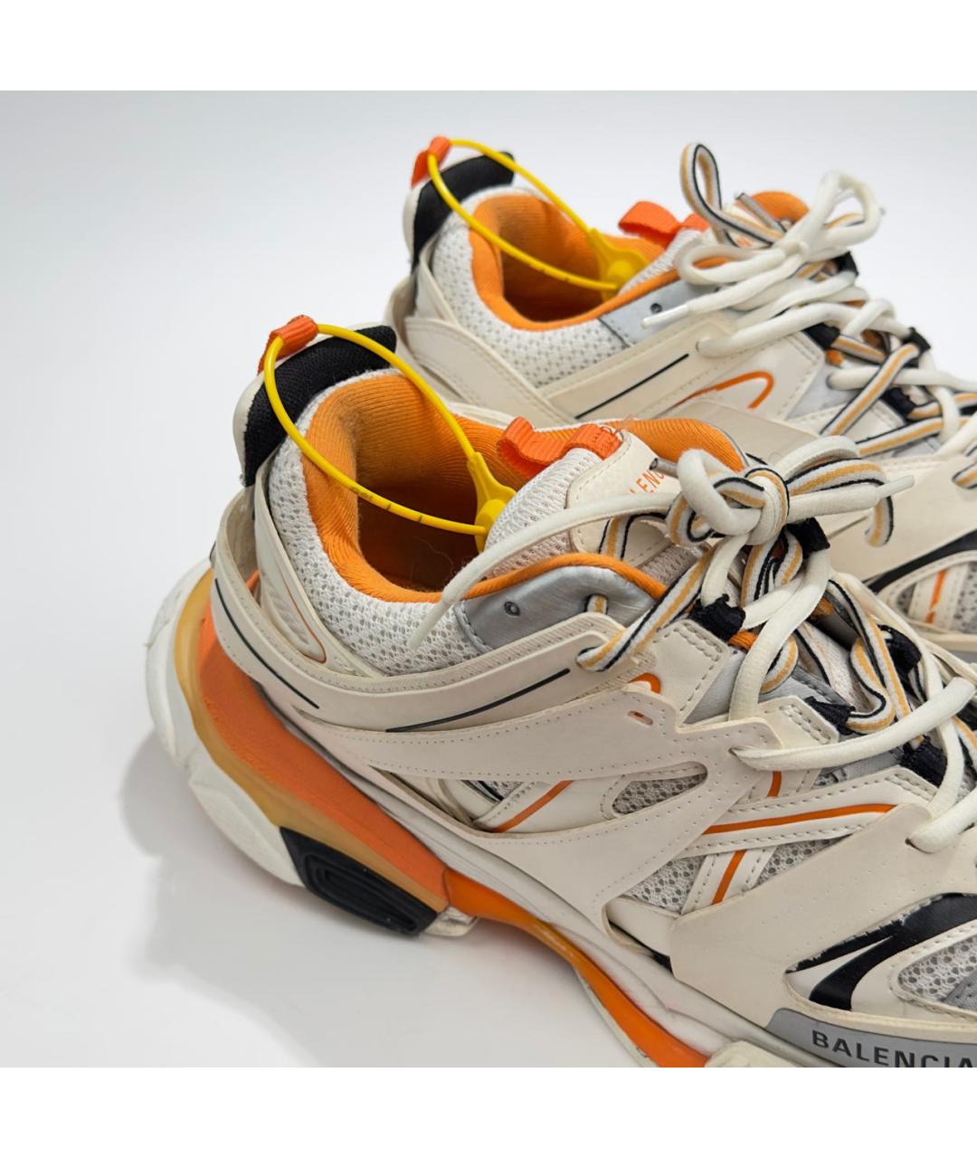 BALENCIAGA Оранжевое резиновые низкие кроссовки / кеды, фото 5