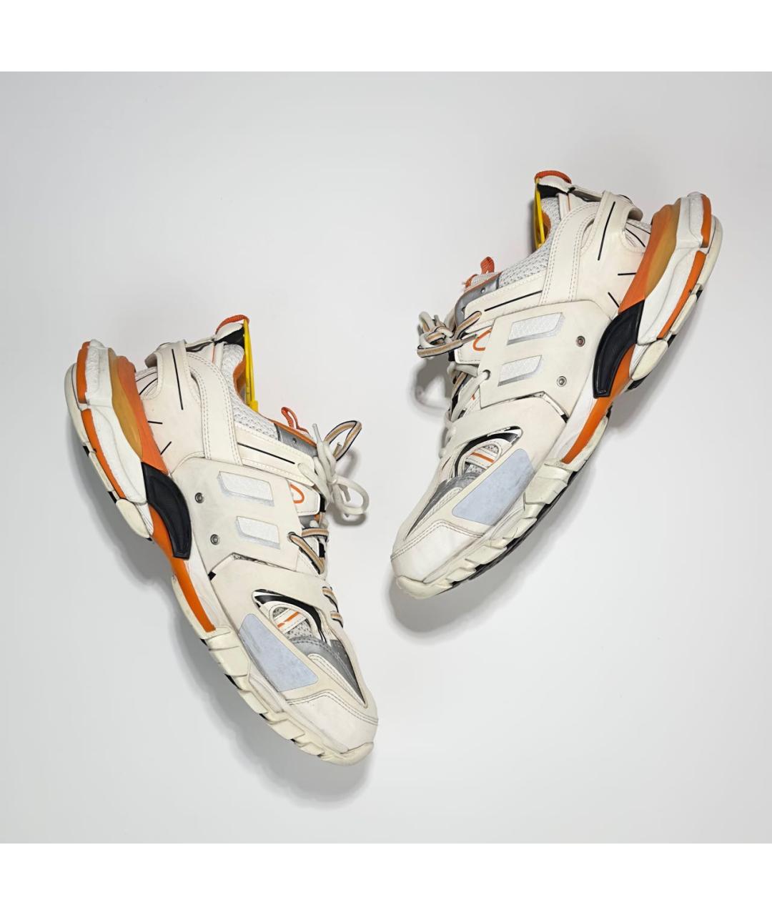 BALENCIAGA Оранжевое резиновые низкие кроссовки / кеды, фото 2